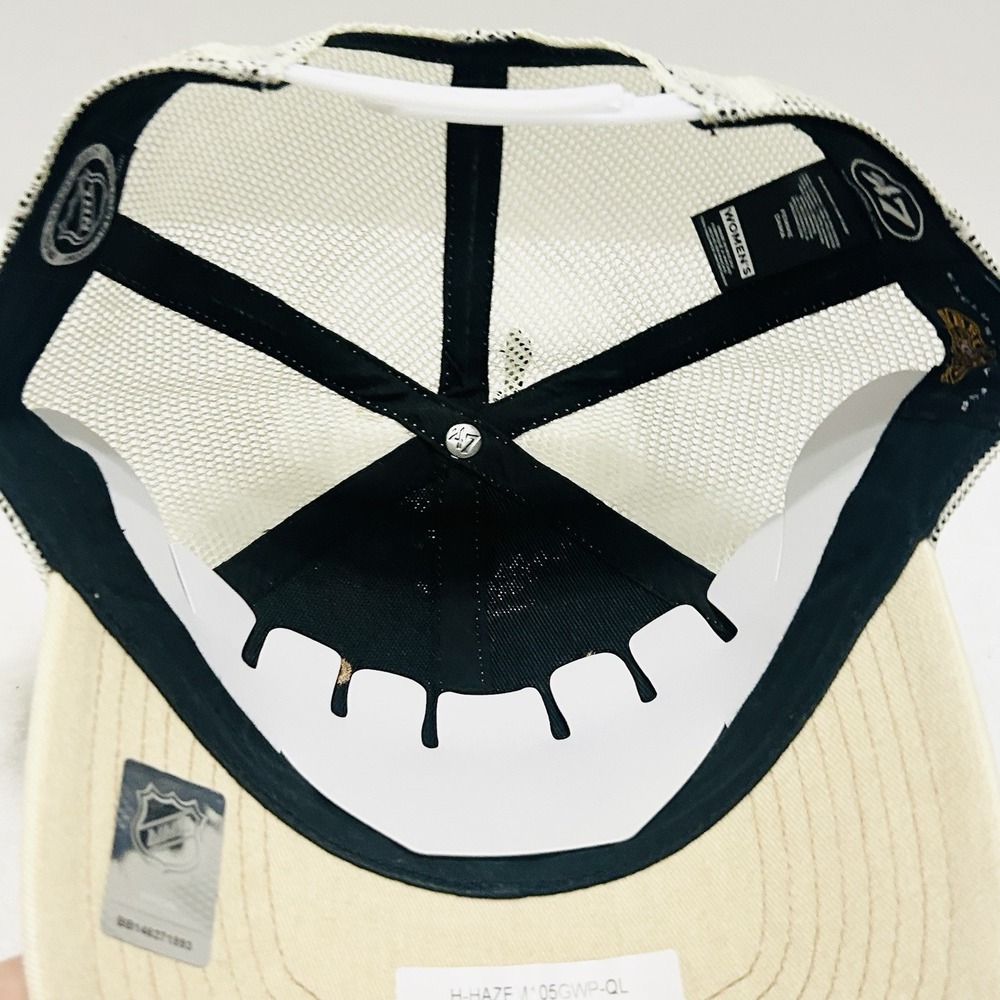 '47 Brand Boston Bruins Centennial Haze Women's MVP Trucker Hat Adjustable Tan - Picture 5 of 5